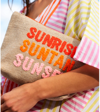 Load image into Gallery viewer, Shiraleah Sunrise Suntan Zip Pouch - Natural