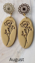 Load image into Gallery viewer, Birth Month Earrings - August