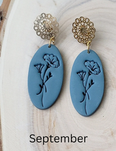 Load image into Gallery viewer, Birth Month Earrings - September
