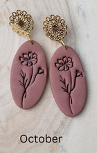Load image into Gallery viewer, Birth Month Earrings - October