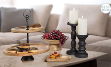 Load image into Gallery viewer, Mango Wood Two Tier Tray