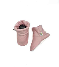Load image into Gallery viewer, HaCo Baby Booties - Light Pink Bamboo - Size 6