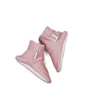 Load image into Gallery viewer, HaCo Baby Booties - Light Pink Bamboo - Size 2