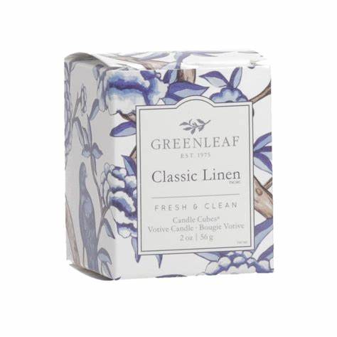 Fresh Linen Small Cube Candle