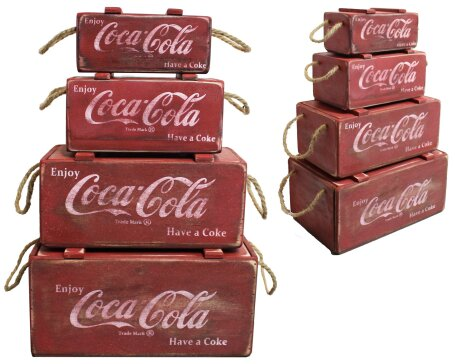 Vintage Style Coca-Cola Crate - Large