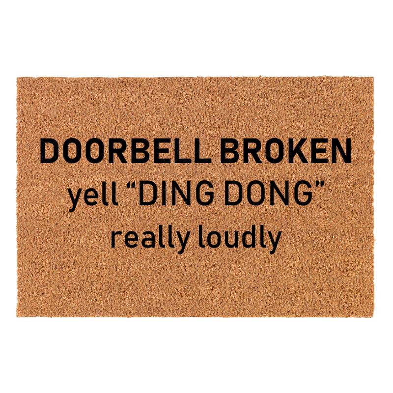 Doorbell Broken Door Mat