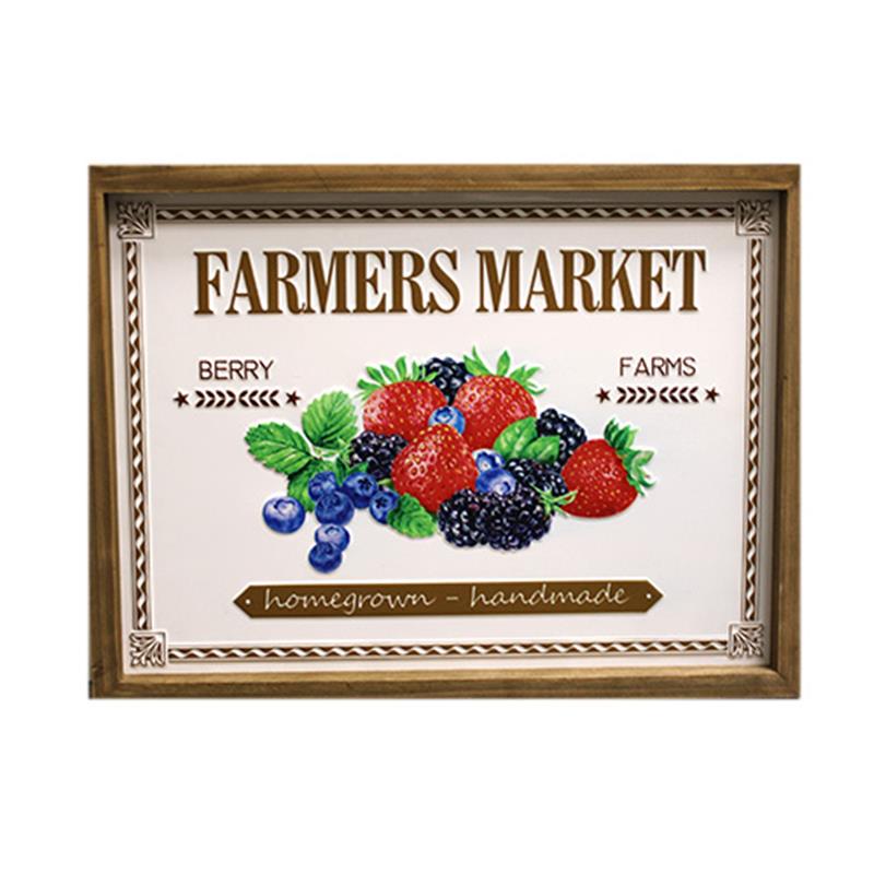 Farmers Market Berry Farm Wall Plaque