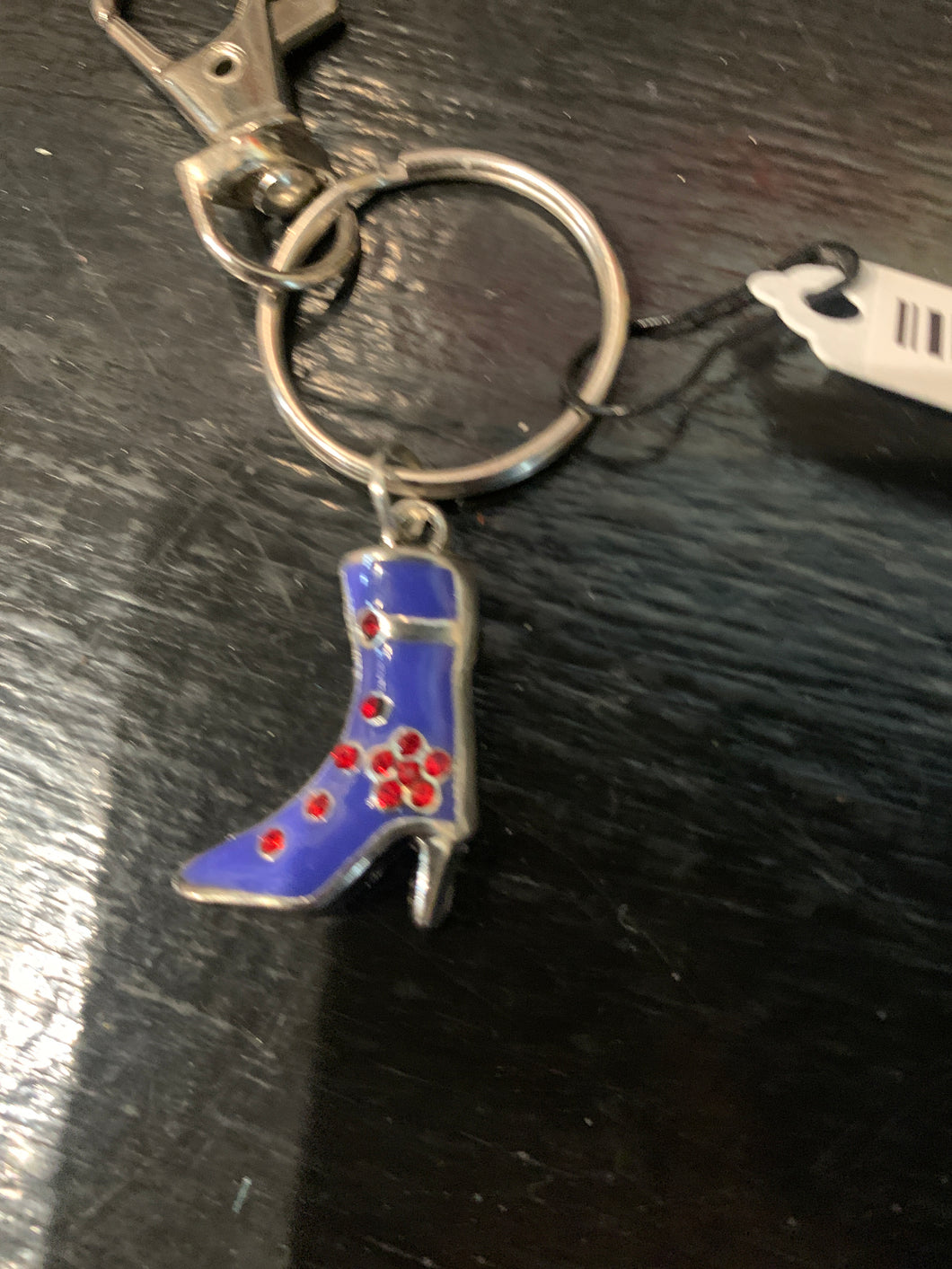 Local Handmade Keychain - Jeweled Shoe Charm