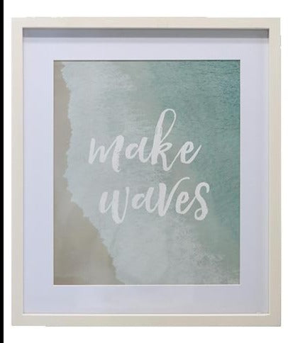 Make Waves Framed Beach Print