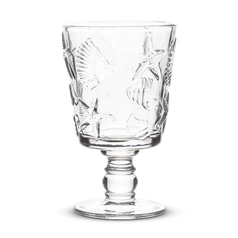 Shells & Starfish Wine Glass