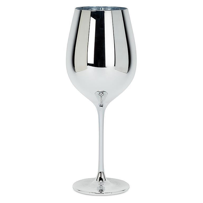 Elegant Silver Wine Glass