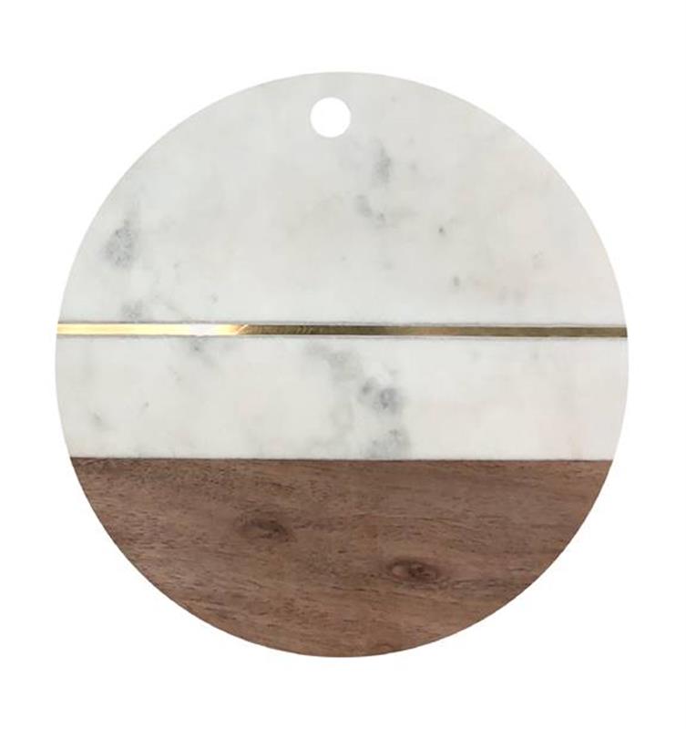 Marble & Wood Cutting Board