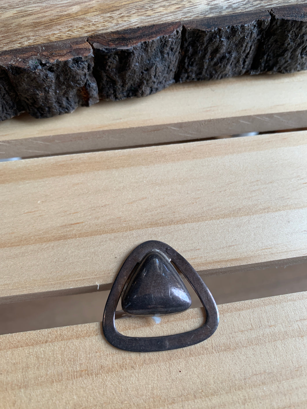 Geometric Sterling Silver Ring