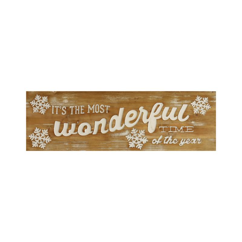 Wonderful Time Wood Sign
