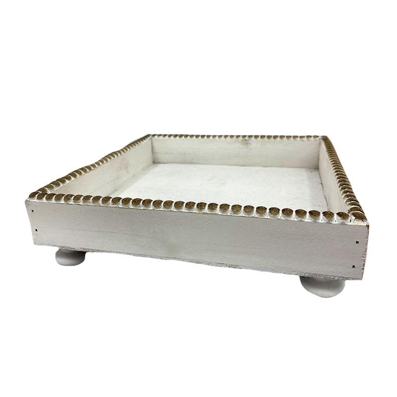 Square White Tray