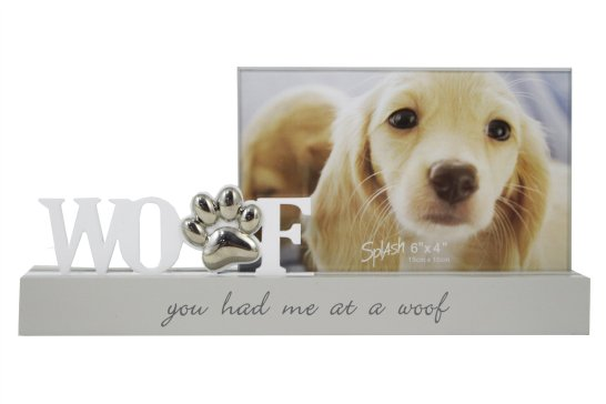 You Had Me At Woof Glass Pet Frame