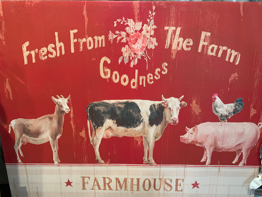 Farmhouse - Fresh From the Farm Goodness Print
