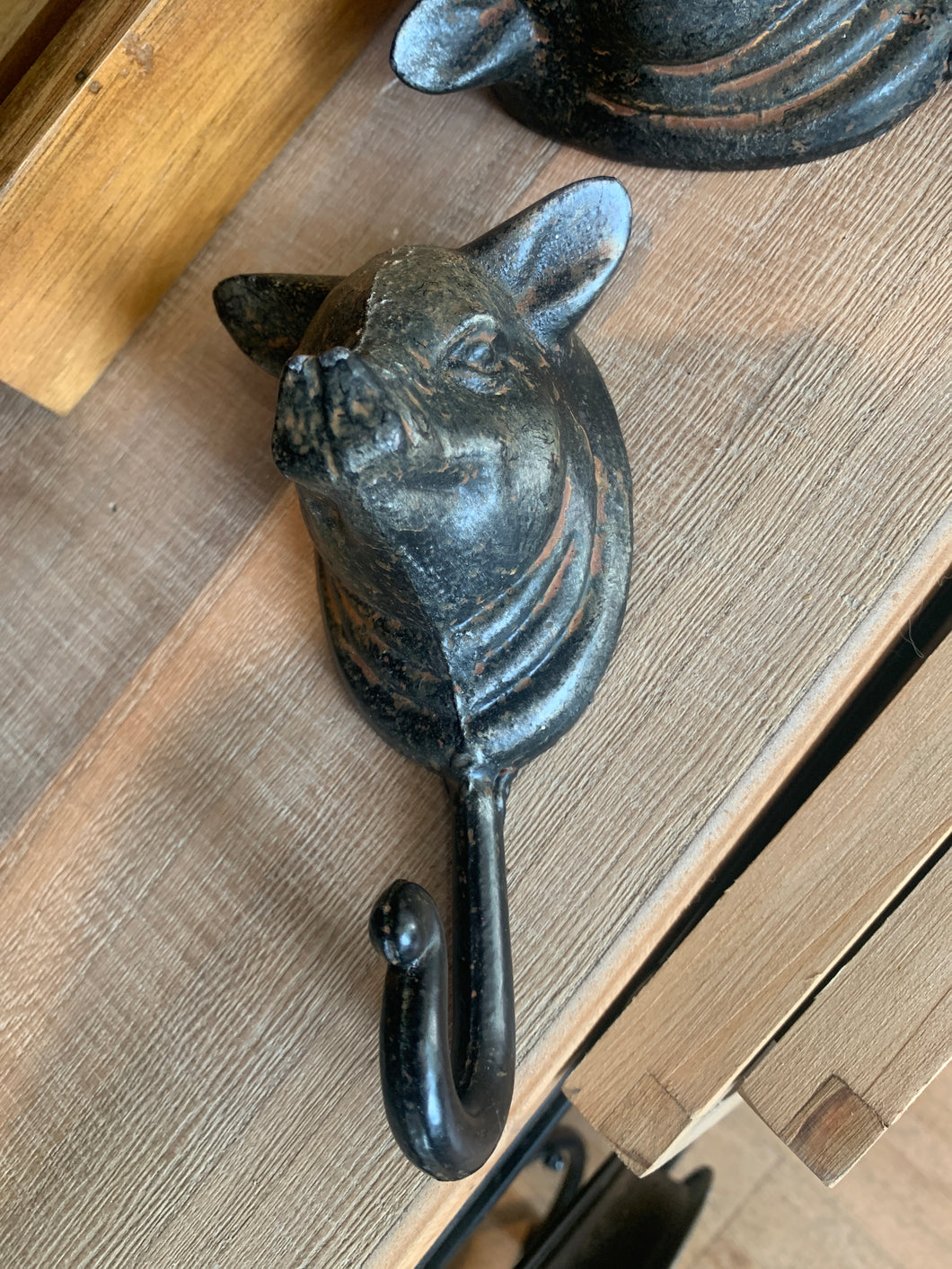 Wrought Iron Wall Hook Pig