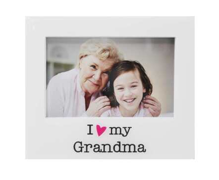 I Heart Grandma Picture Frame - White