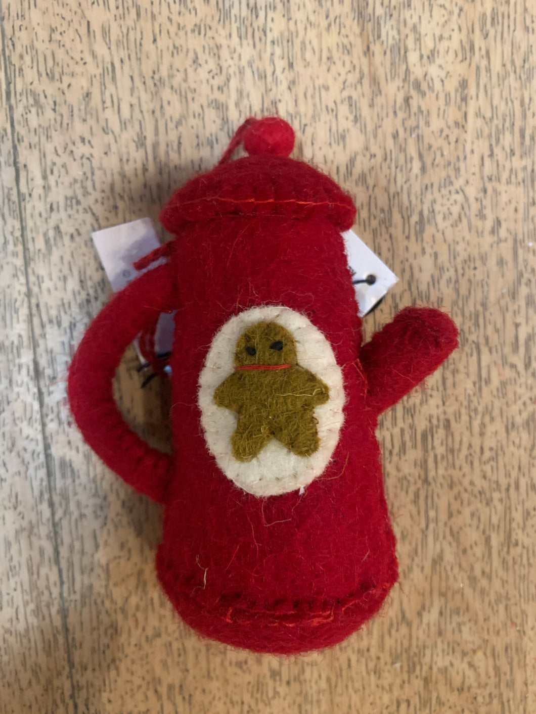 Wool & Felt Ornament - Holiday Kettle