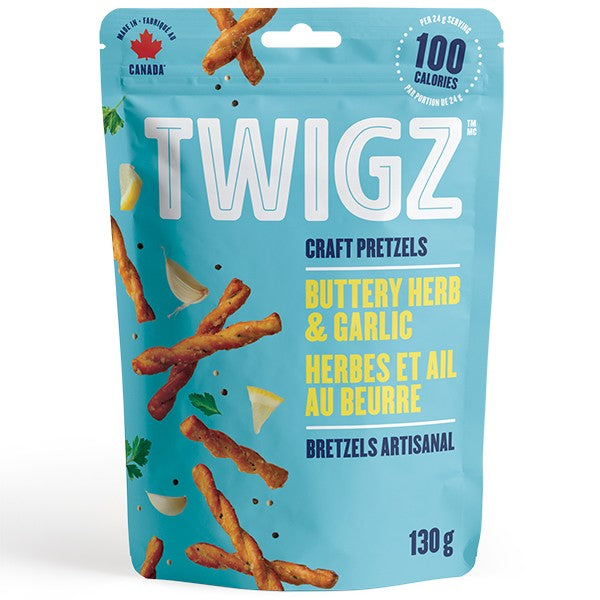 Twigz Buttery Herb & Garlic Pretzels