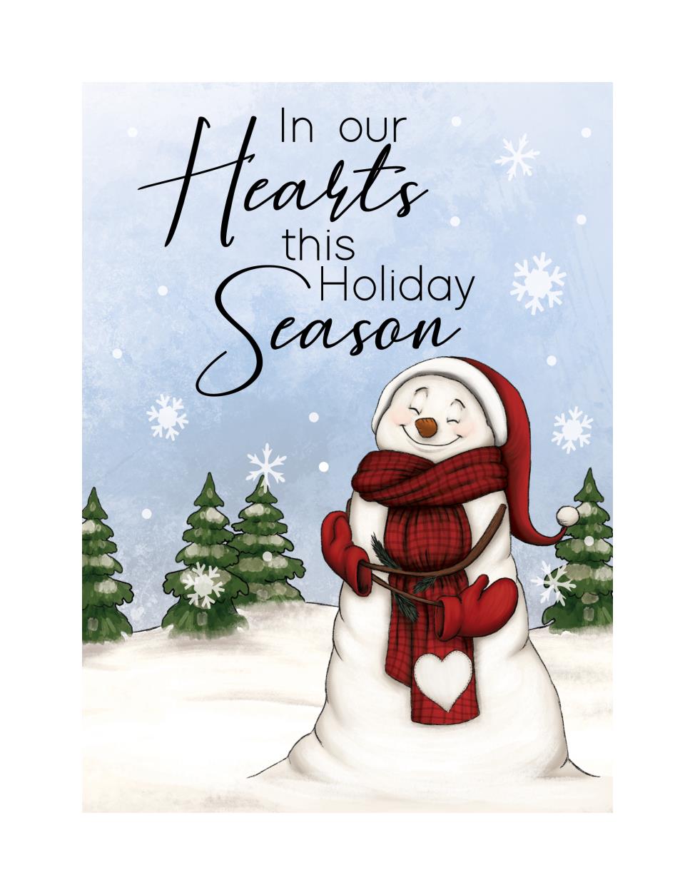 In Our Hearts This Holiday Season Greeting Card