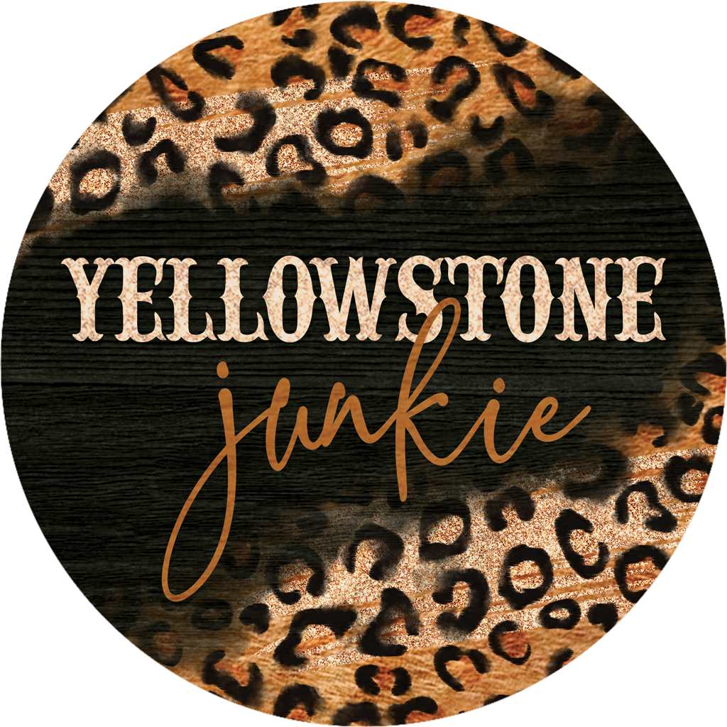 Yellowstone Junkie Stoneware Car Coaster