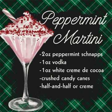 Peppermint Martini Coaster