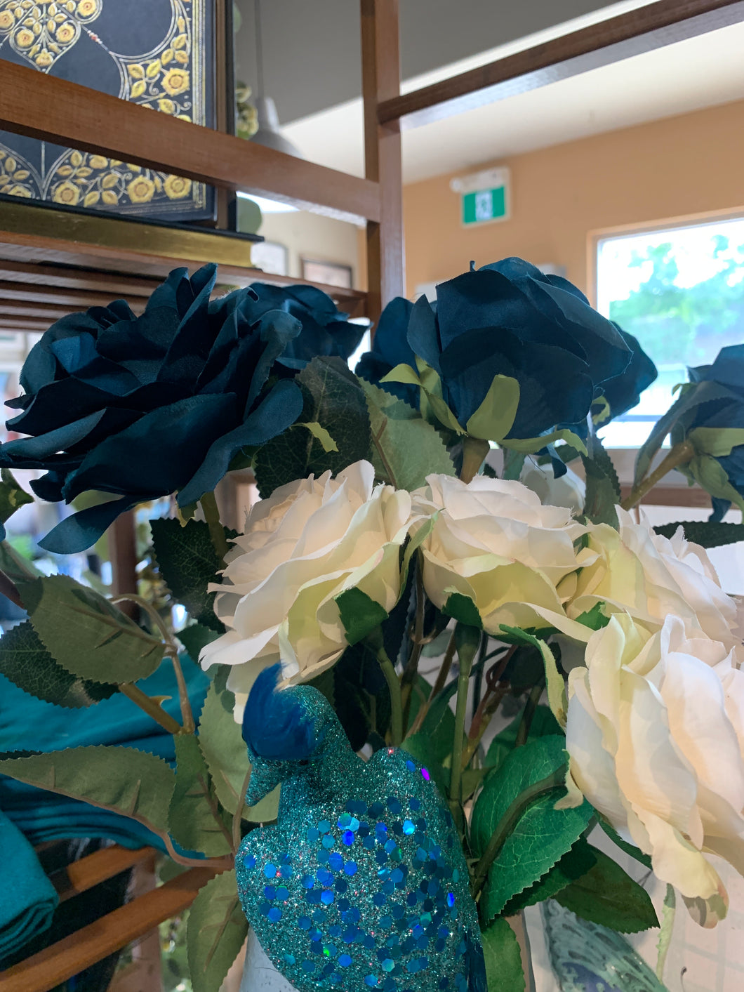 Single Stem Rose - Dark Teal