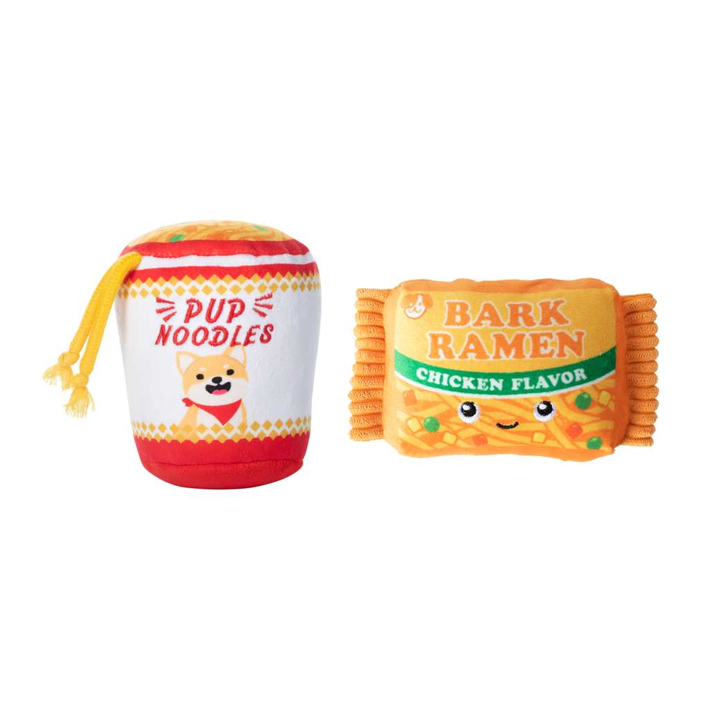 Pup Noodles Dog Toy Gift Set with Treat Hider