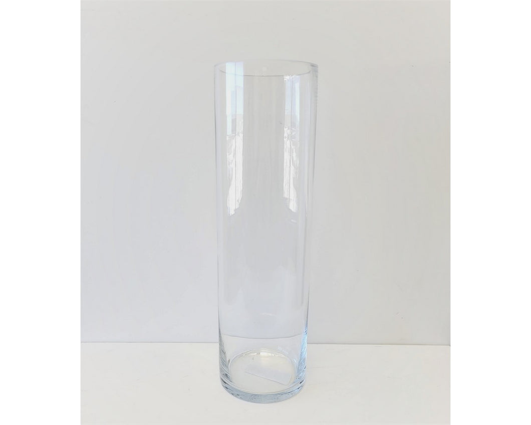 Clear Glass Cylinder Vase - 19.5