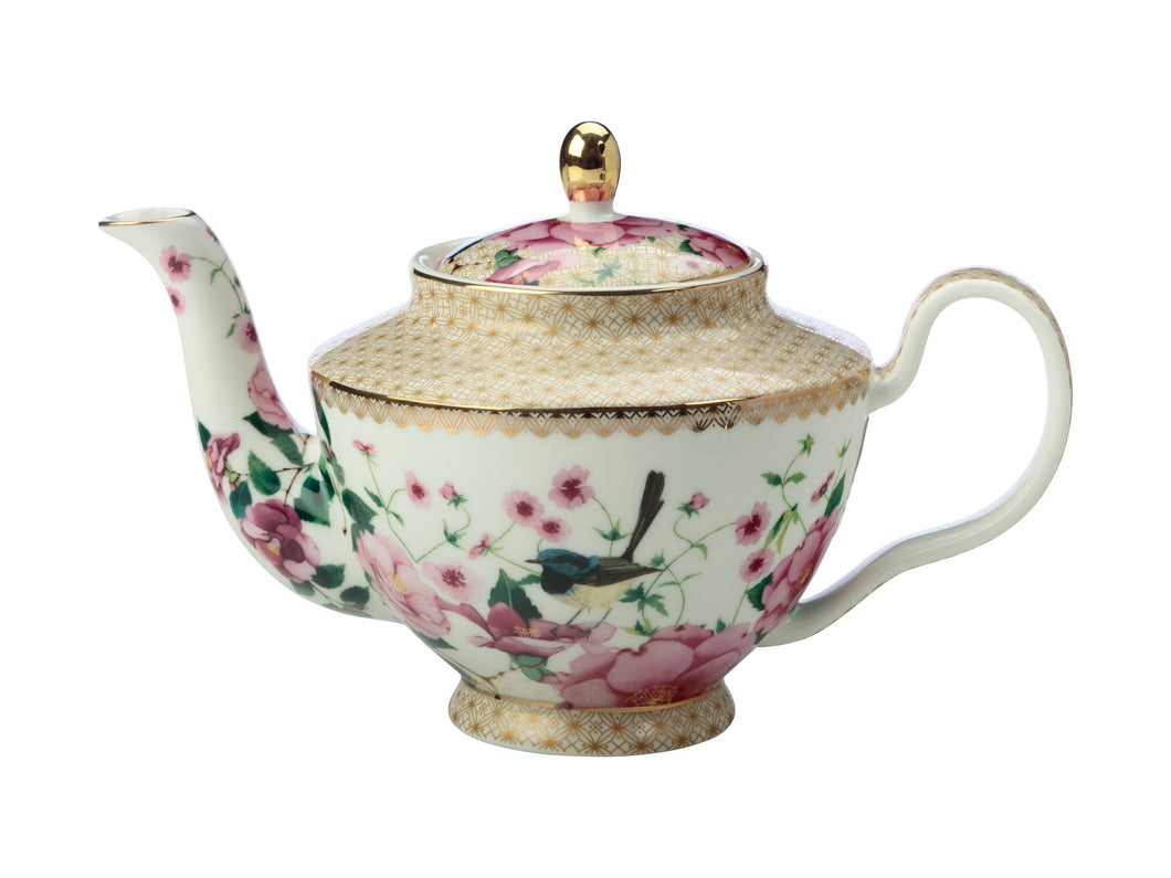 Maxwell & Williams Porcelain Teapot with Strainer - White