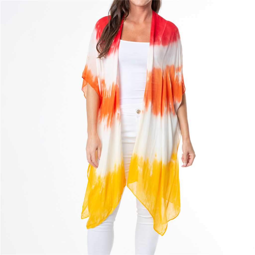 Sunset Tie Dye Ruana - One Size