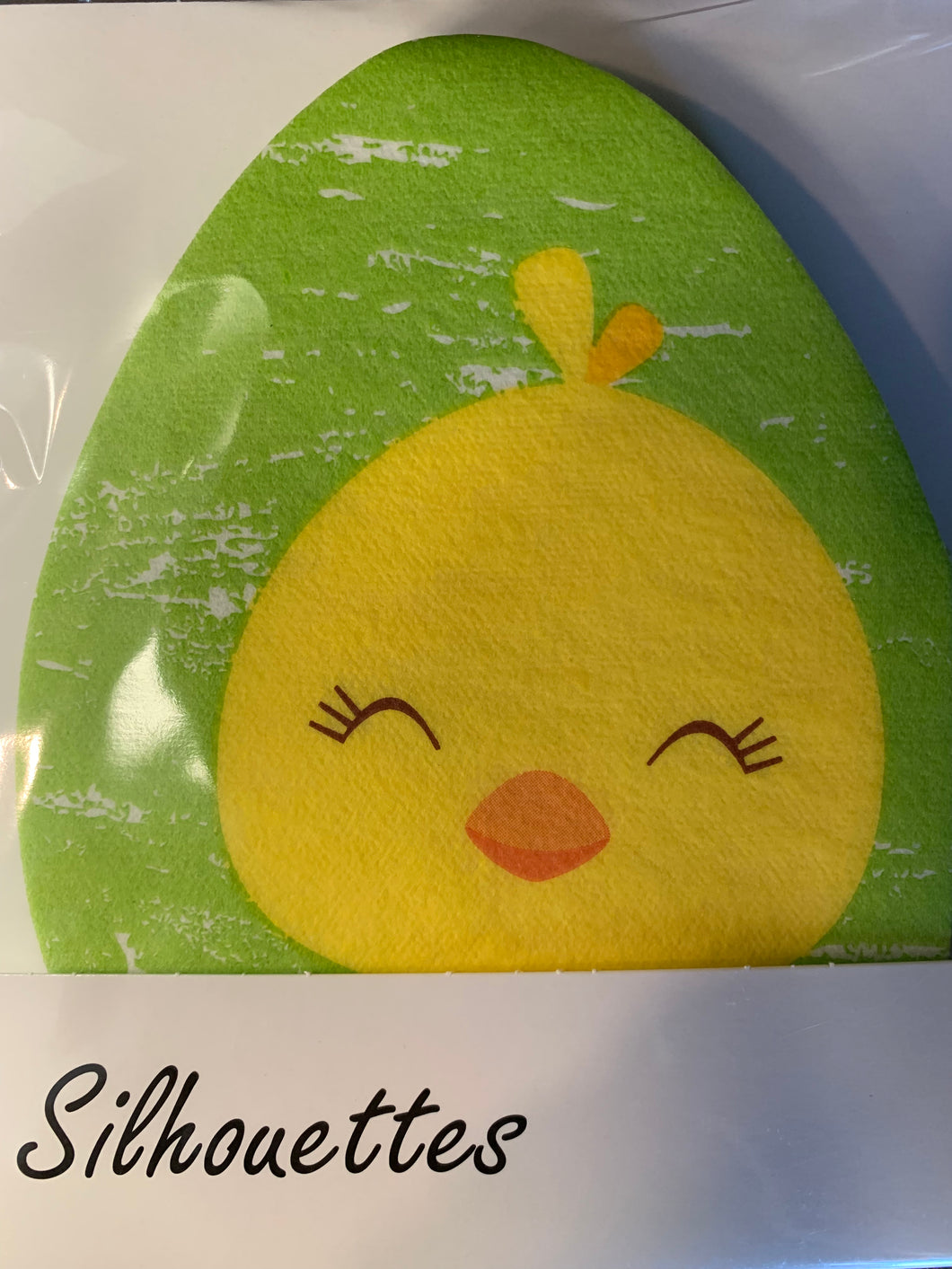 Cute Chick and Egg Silhouette Napkins