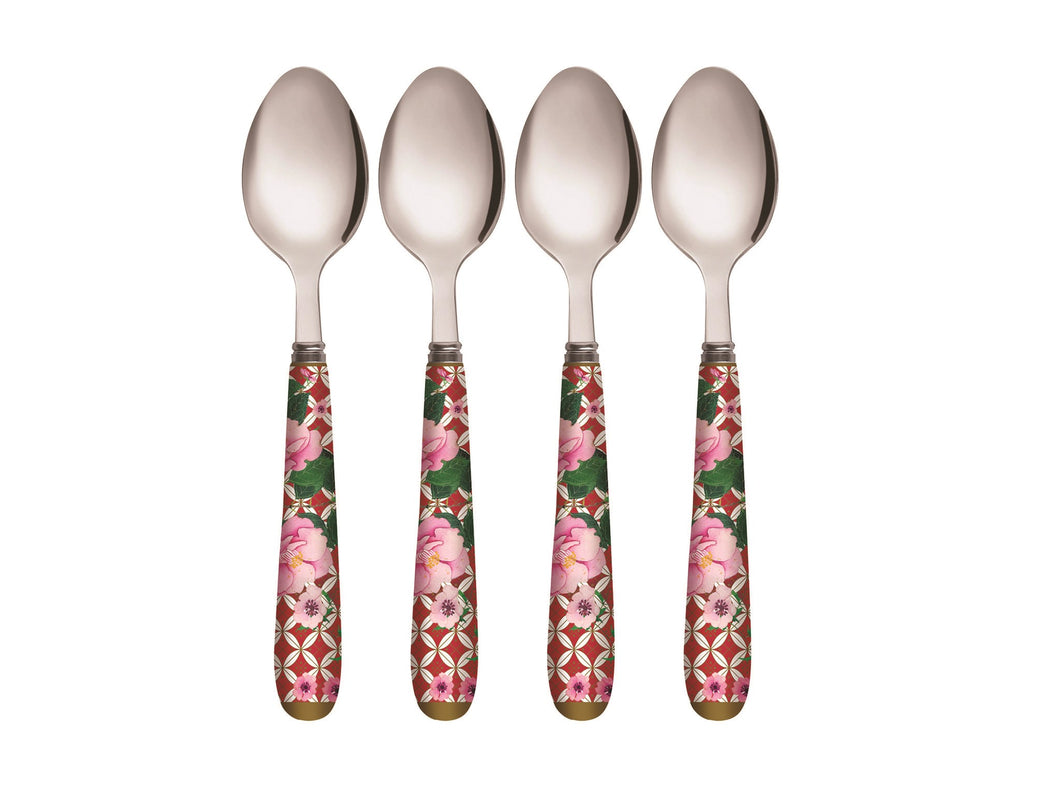 Maxwell & Williams Porcelain Handle Teaspoon Boxed Gift Set - Red