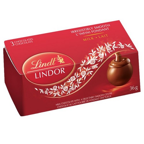 Lindt Lindor 3 pack Red Milk Chocolate