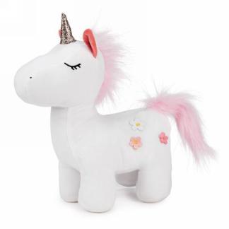 Pink & White Unicorn Plush