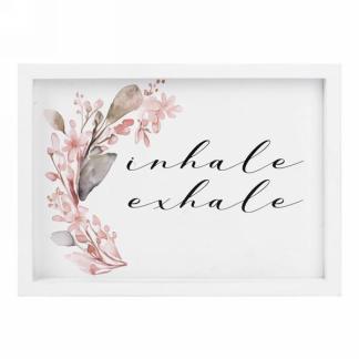 Inhale Exhale Framed Wall Sign