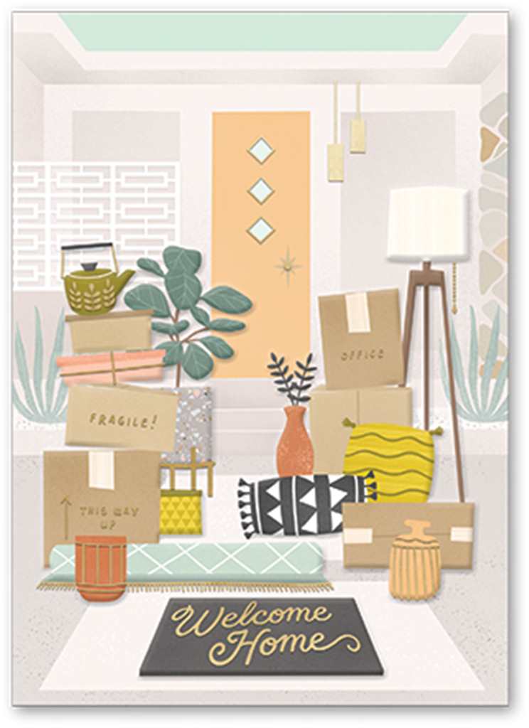 Congratulations Welcome Home Card with Deluxe Envelope