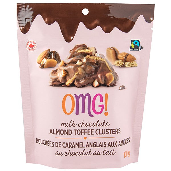 OMG! Milk Chocolate Almond Toffee Clusters