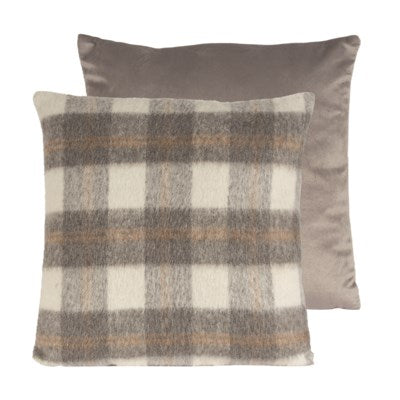 Ivory & Grey Square Pillow