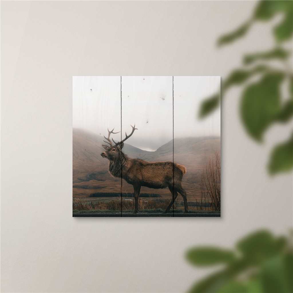 Deer in Hills Pallet Decor