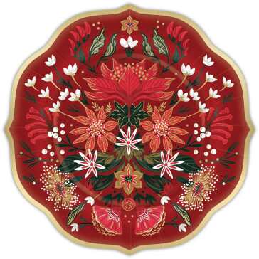 Christmas Garden Dinner Plates (8)