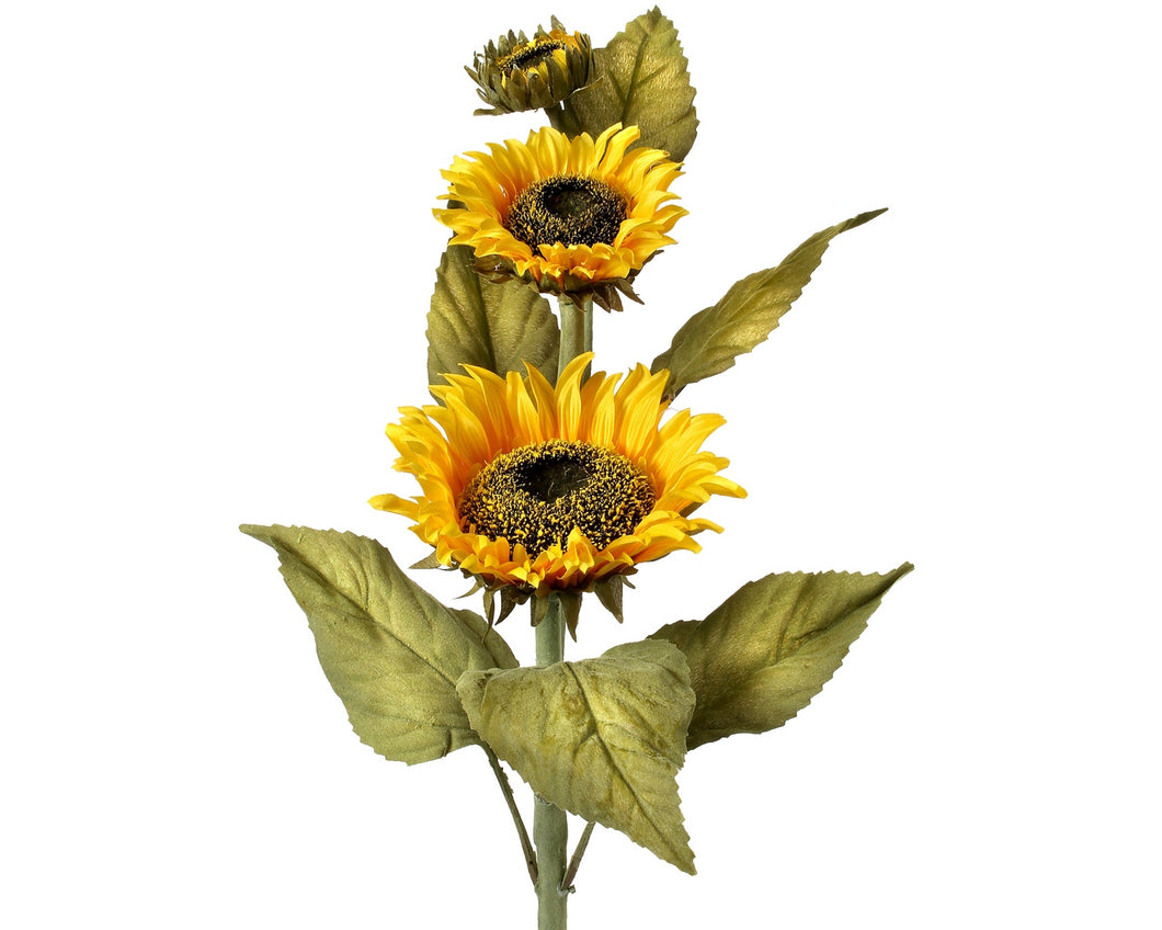 Deluxe Sunflower Stem with 2 Buds