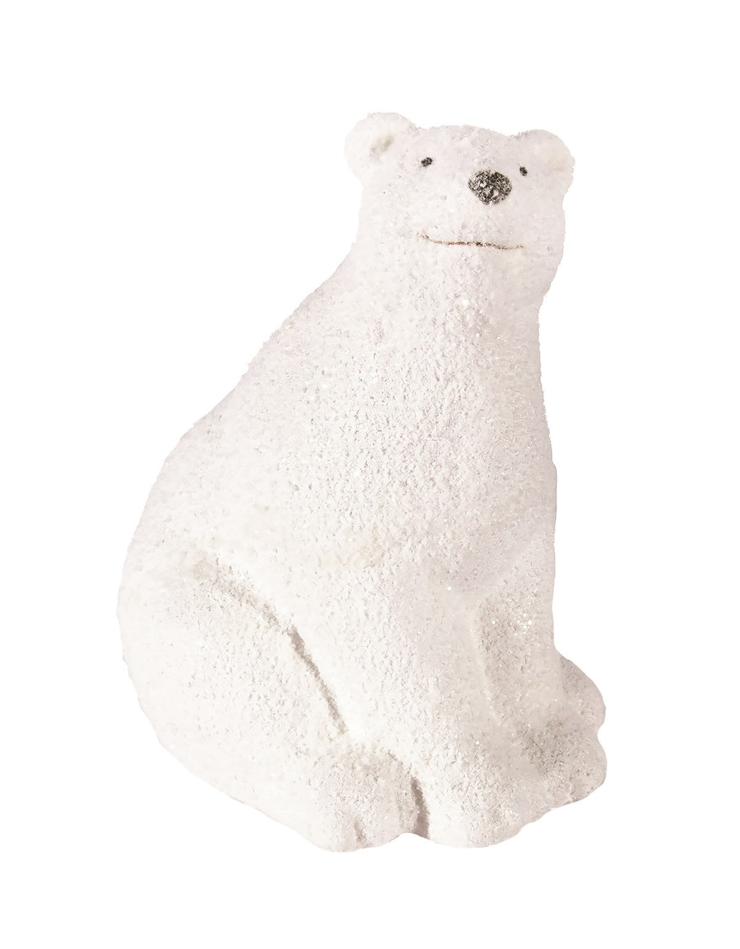 Flocked Polarbear Figurine