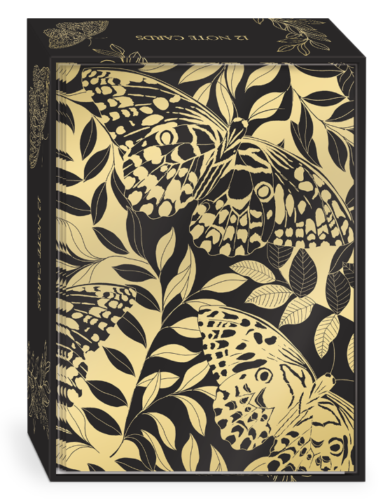 Black Butterflies Notecards
