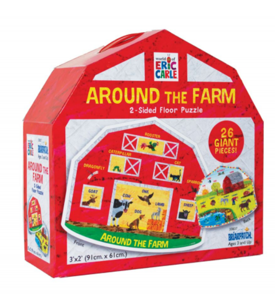 Around The Farm 2 Sided Floor Puzzle