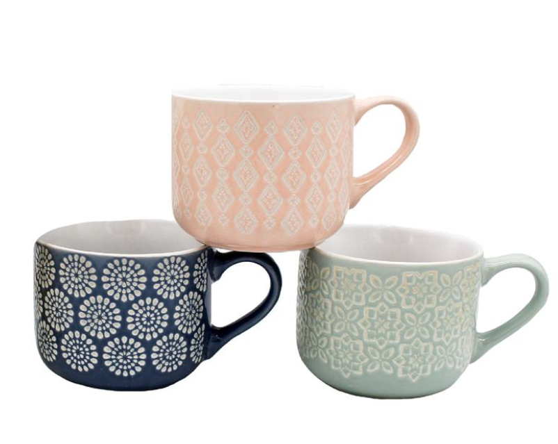 XL Retro Pastel Mug - Blue