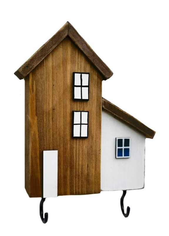 Wooden Beach House Double Wall Hook