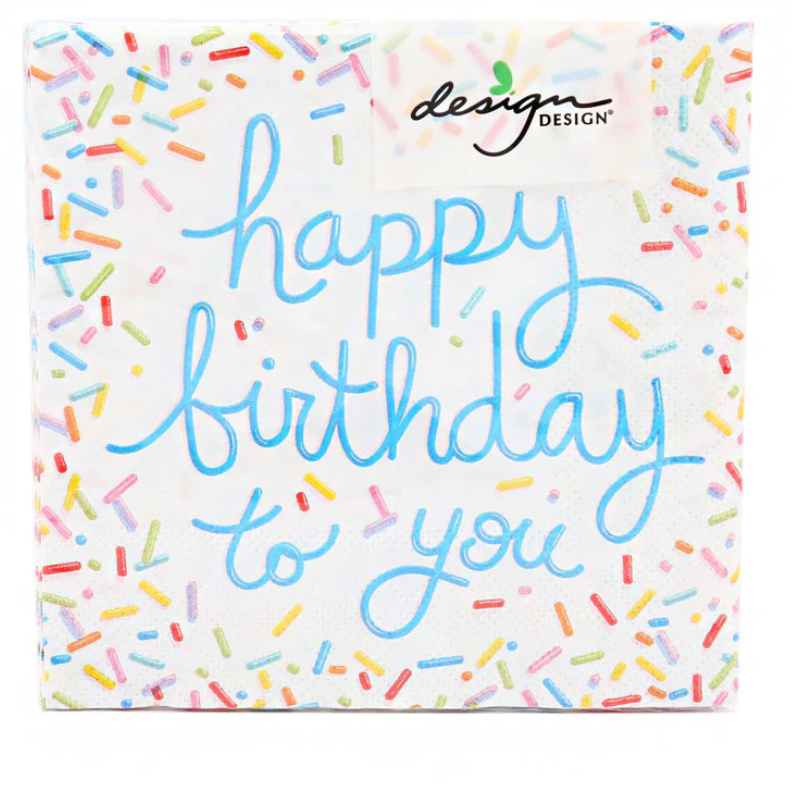 Birthday Sprinkles Luncheon Napkins
